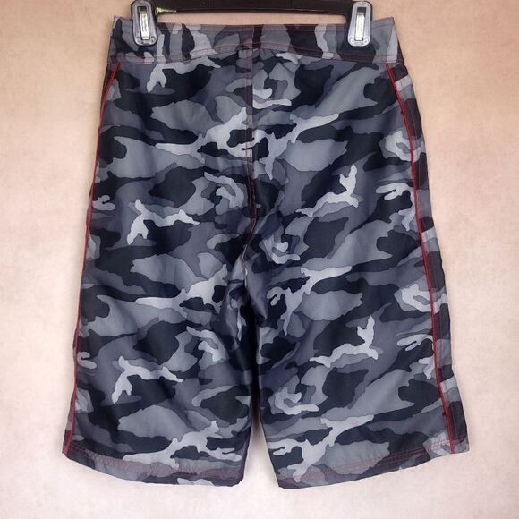 The North Face Grey Camo Shorts Swim Trunks Boys Size 14 - Picture 4 of 7